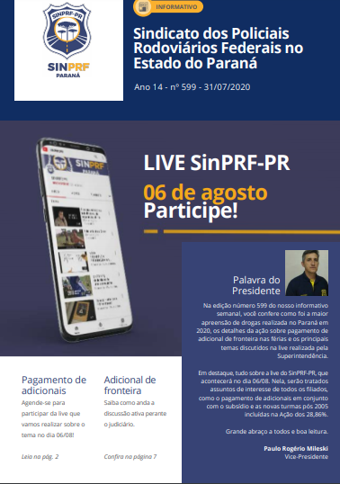 Informativo SinPRF-PR 599