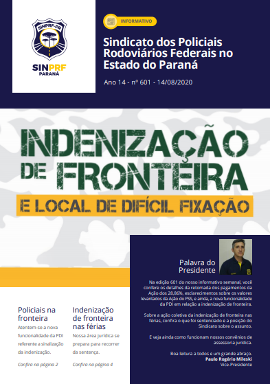 Informativo SinPRF-PR 601