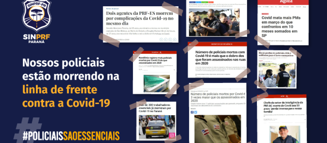Mortes de policiais por COVID-19 superam número de mortes por assassinato